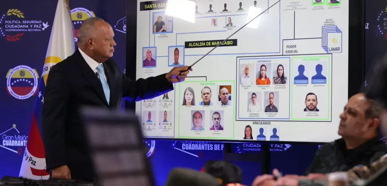 O Ministro do Interior dernuncia os planos de desestabilização da direita venezuelana