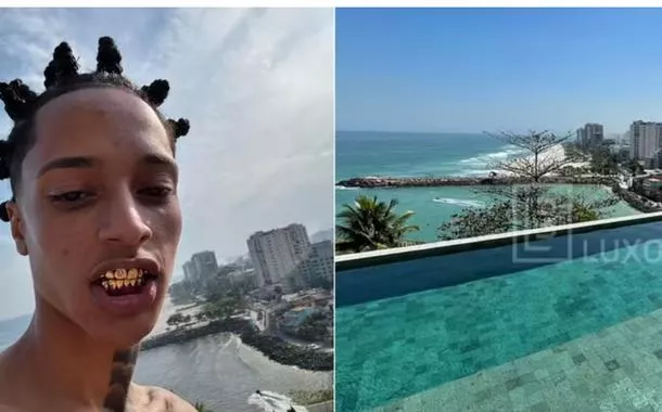 Mansão alugada tem vista para o mar