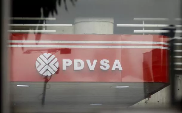 Logotipo da PDVSA é visto em Caracas - 14/05/2025
