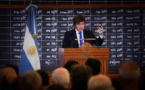 O presidente da Argentina, Javier Milei - 10/07/2025
