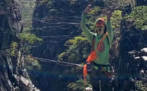 Gustavo Guimarães morreu após sofrer uma queda enquanto praticava highline