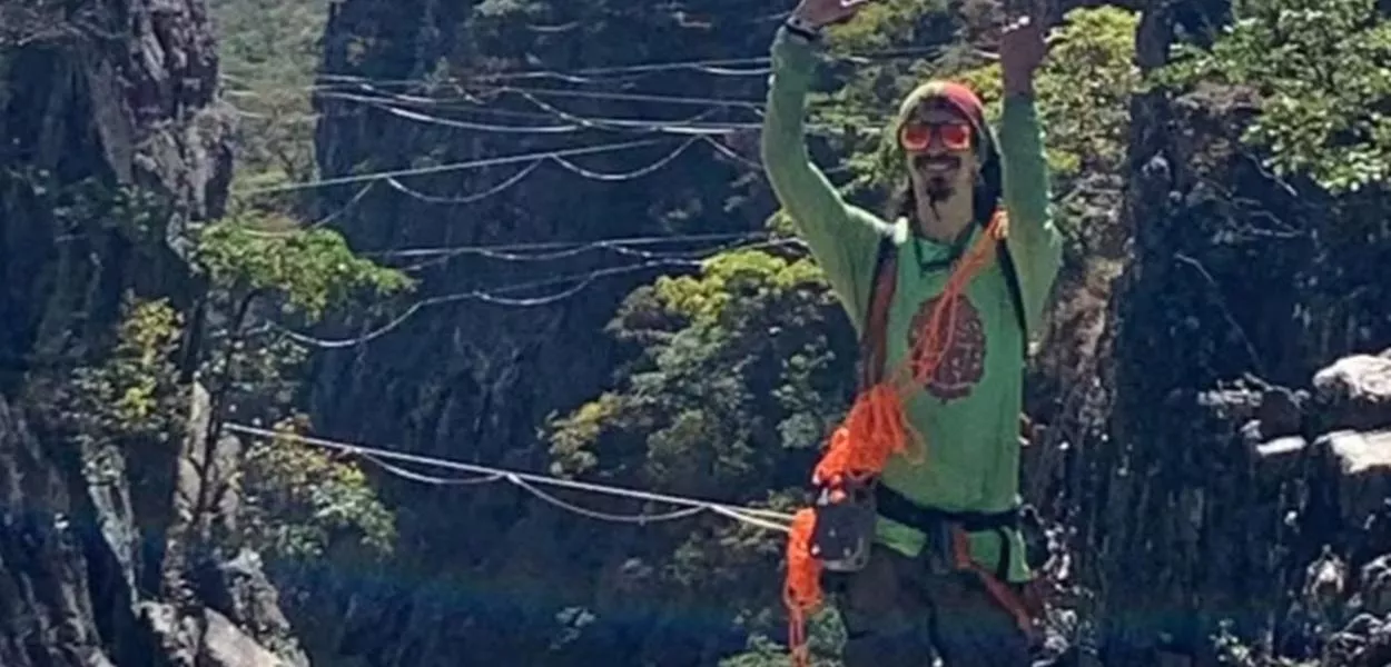 Gustavo Guimarães morreu após sofrer uma queda enquanto praticava highline