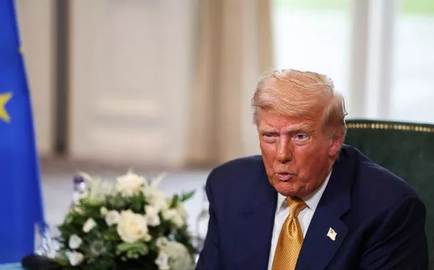 Presidente dos EUA Donald Trump em Turnberry - 27/7/2025   