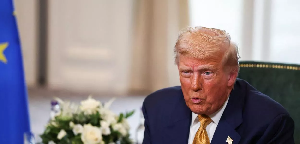 Presidente dos EUA Donald Trump em Turnberry - 27/7/2025   