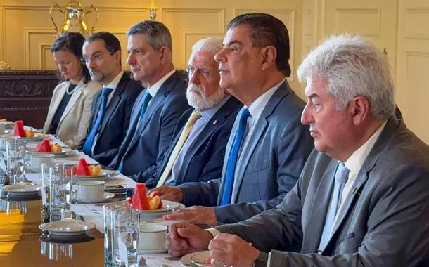 Comitiva de senadores em Washington, nos EUA, para tratar do tarifaço - 28/07/2025