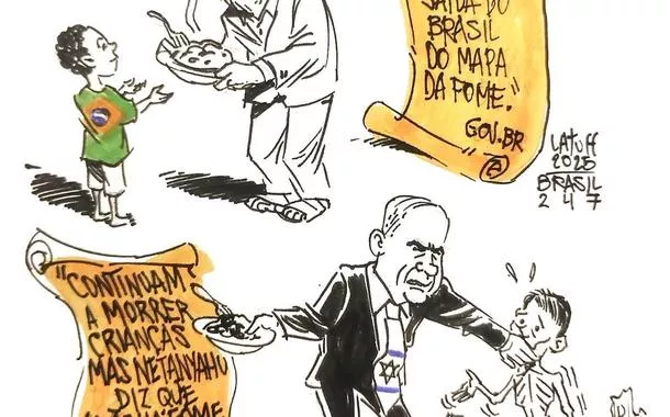 Lula mata a fome. Netanyahu mata de fome
