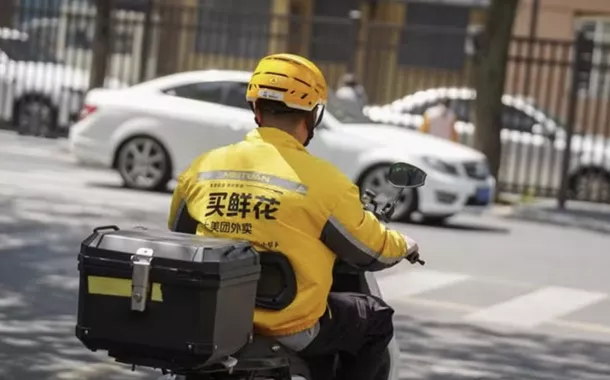 Entregador da Keeta, do grupo Meituan