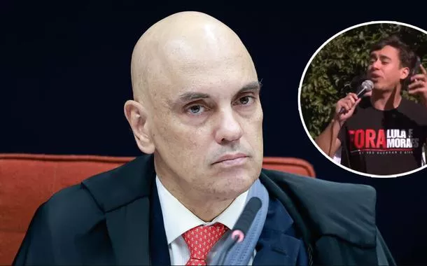 Alexandre de Moraes e Nikolas Ferreira