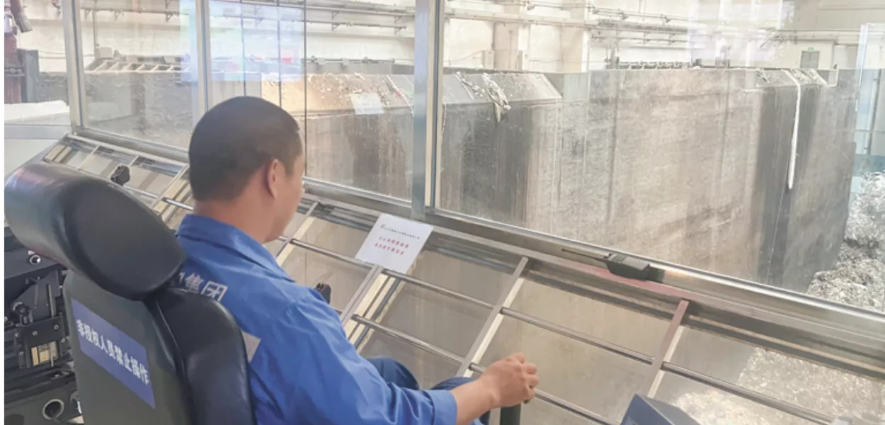 Usina de conversão de lixo em energia na China