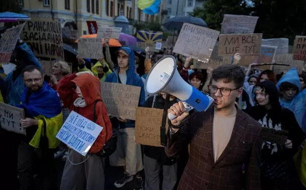 Ucranianos protestam em Kiev - 30/7/2025   