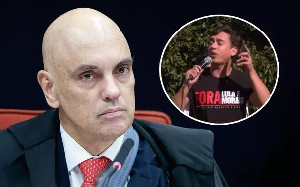 Alexandre de Moraes e Nikolas Ferreira