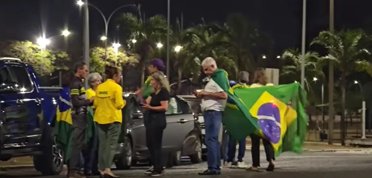Apoiadores de Jair Bolsonaro em Brasília