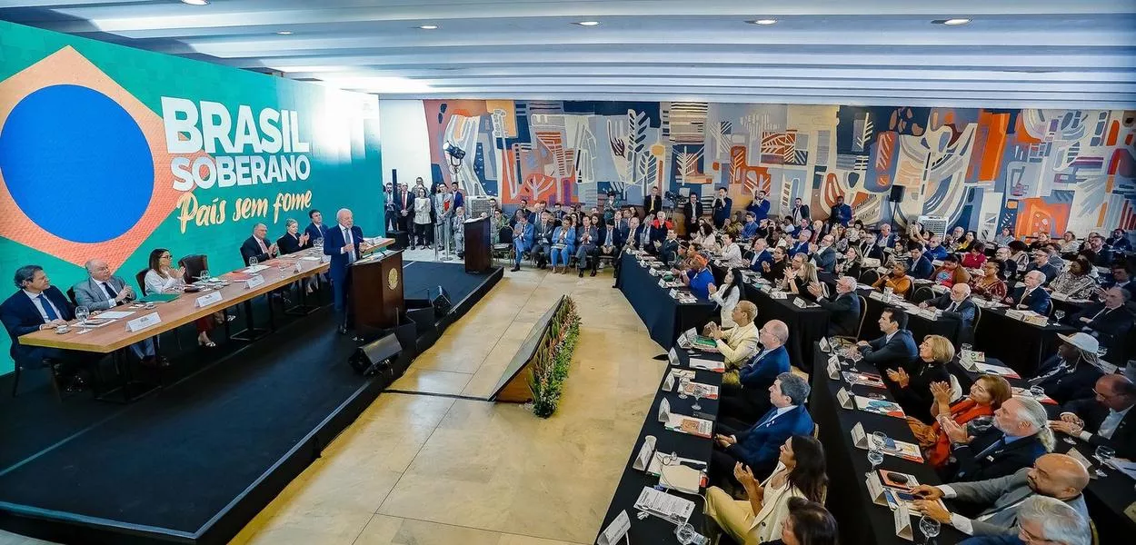 Lula durante reunião do Reunião Plenária do Conselho de Desenvolvimento Econômico Social Sustentável (CDESS)