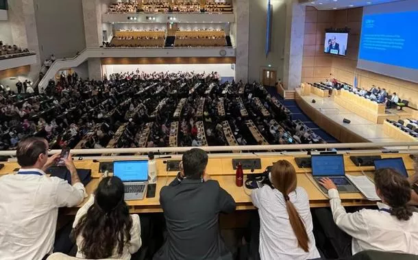 Representantes da Abiquim e do Itamaraty participam da negociação do tratado global contra a poluição plástica na sede da ONU, em Genebra