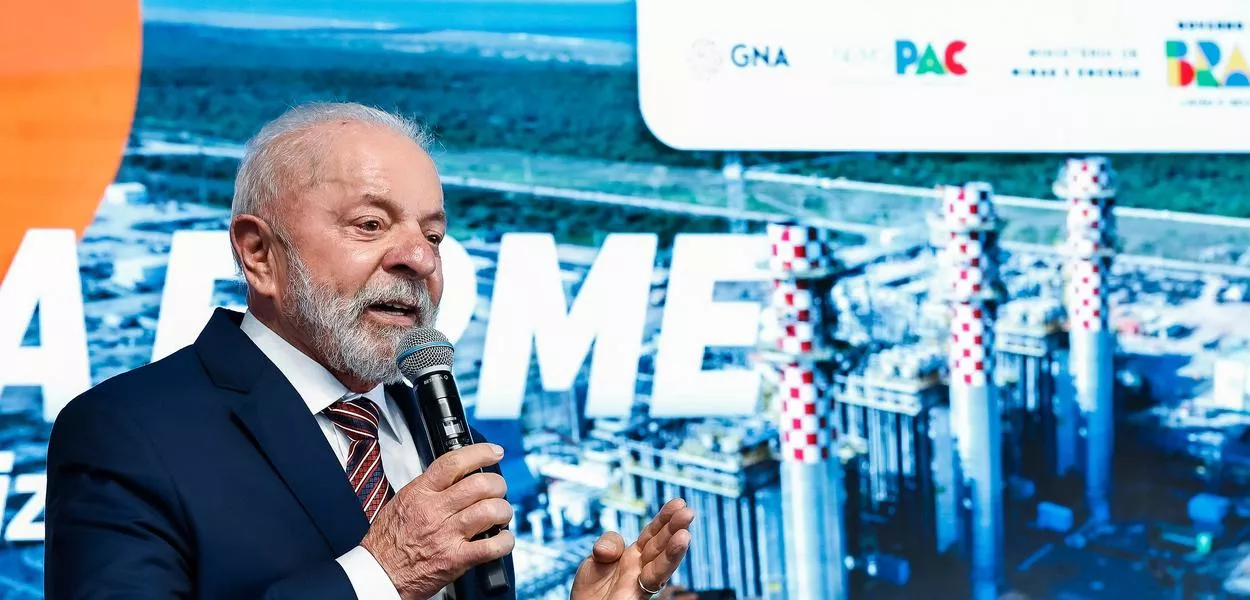 Presidente da República, Luiz Inácio Lula da Silva, durante a Cerimônia de Inauguração da Usina Termelétrica GNA II, no Porto do Açu. Centro de Visitantes do Porto do Açu – São João da Barra (RJ)