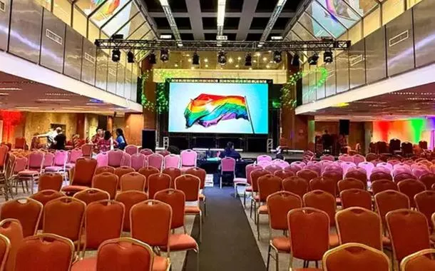 Auditório da 4ª Conferência Estadual dos Direitos das Pessoas LGBTQIA+
