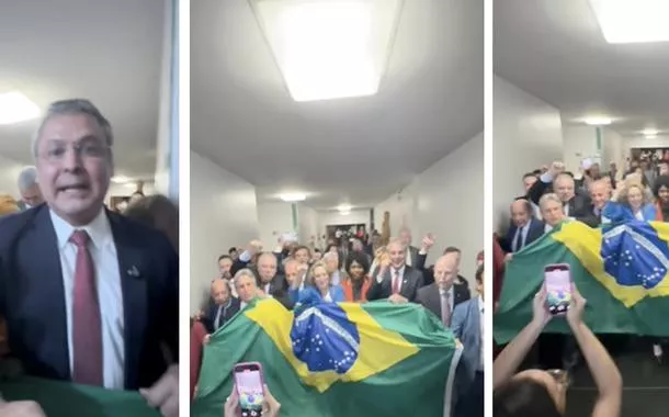 Ato de líderes progressistas na Câmara dos Deputados