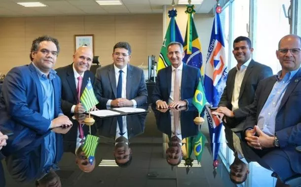Reunião entre Rafael Fonteles e Waldez Góes