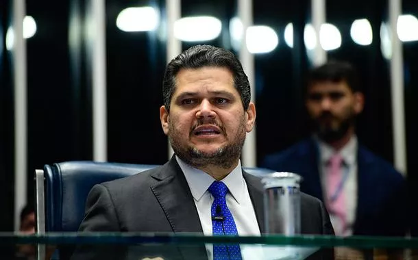 O presidente do Senado, Davi Alcolumbre - 7/8/25