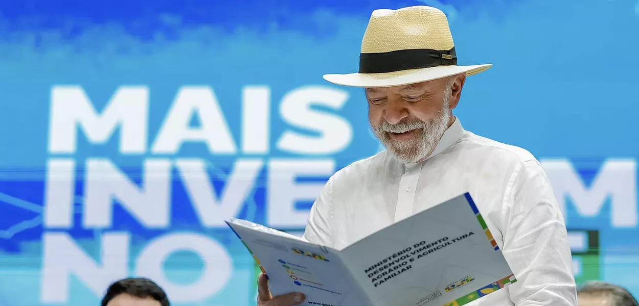 O presidente Luiz Inácio Lula da Silva - 08/08/2025
