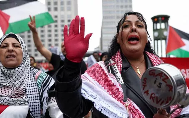Manifestantes alemães tomam as ruas para exigir “liberdade para a Palestina”