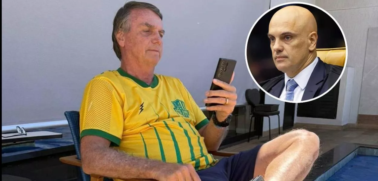 Jair Bolsonaro e Alexandre de Moraes 