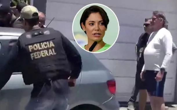 Michelle Bolsonaro, Jair Bolsonaro durante operação da Polícia Federal 