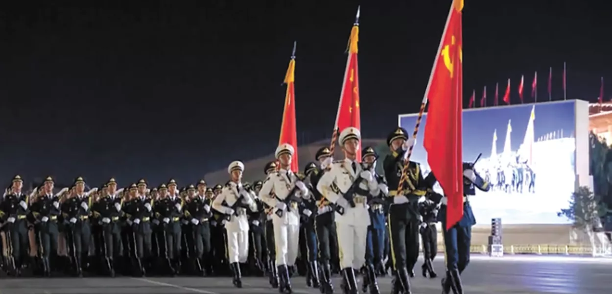 Exército chinês faz preparativos para desfile comemorativo do 80º do triunfo na Segunda Guerra Mundial
