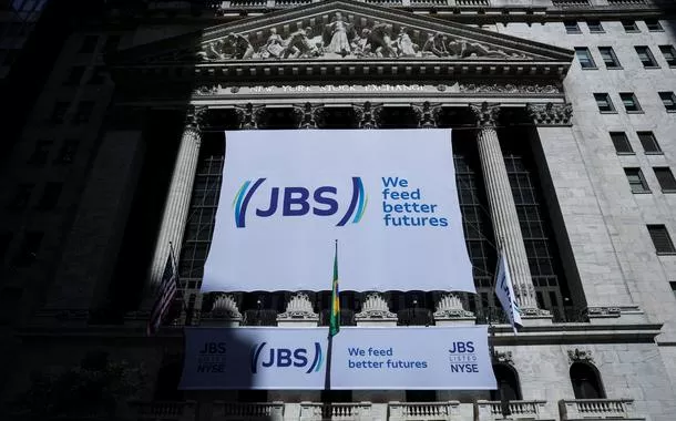 Logo da JBS na New York Stock Exchange (NYSE)