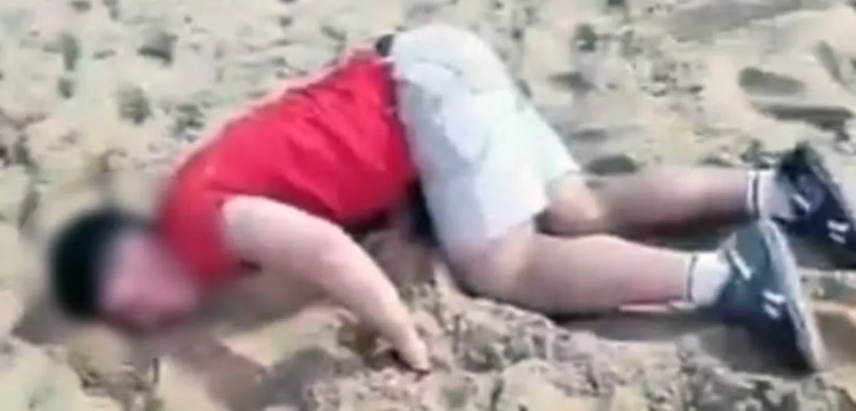Turista após ser dopado cai na areia