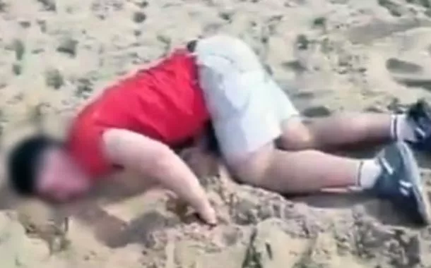 Turista após ser dopado cai na areia