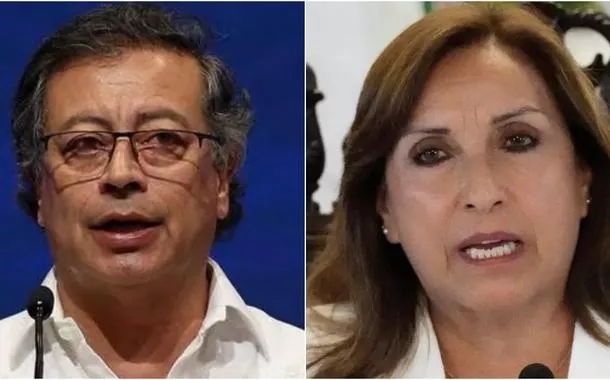 Gustavo Petro e Dina Boluarte