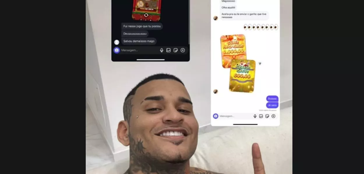 Influencer divulga vários jogos ilegais em sua conta