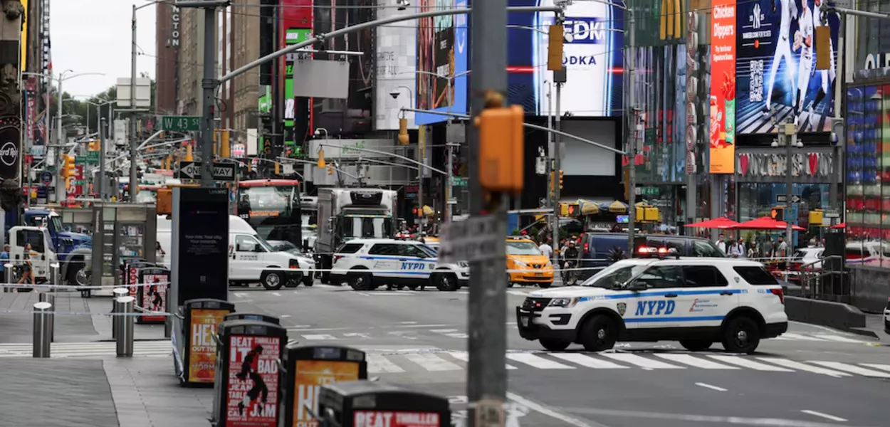 Times Square interditada