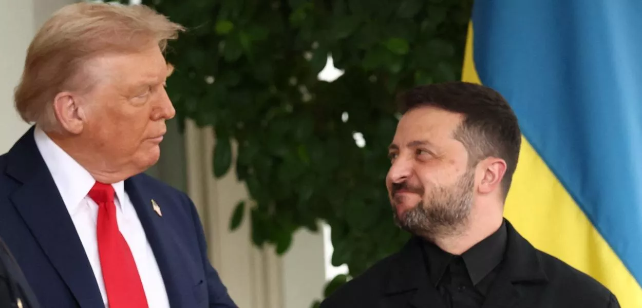 Trump se reúne com Zelenskiy na Casa Branca