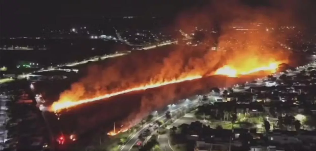 Incêndio na cidade de Ourinhos (SP)