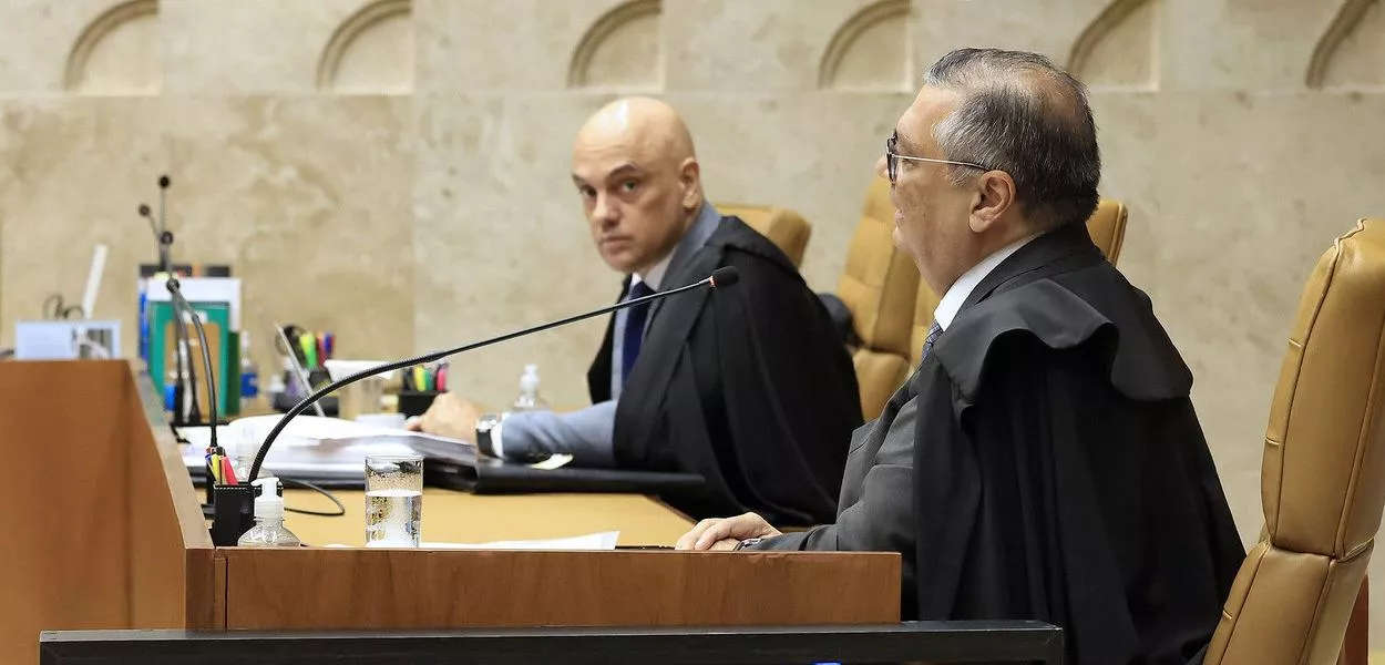 Alexandre de Moraes e Flávio Dino