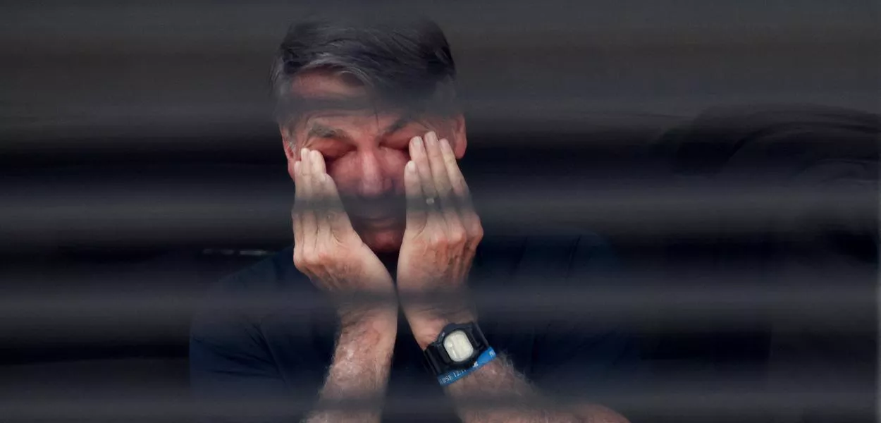 Jair Bolsonaro, em prisão domiciliar, em Brasília