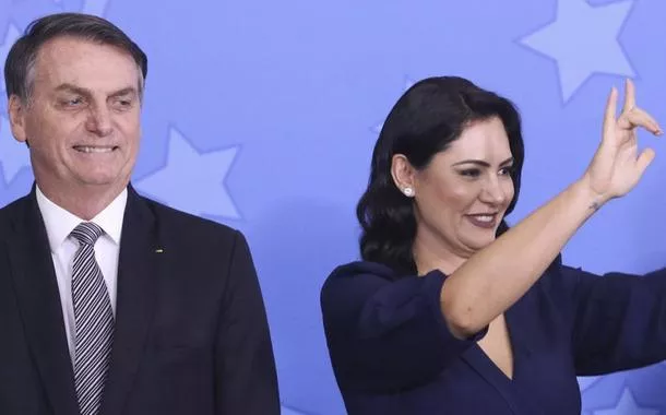 Jair Bolsonaro e Michelle Bolsonaro 