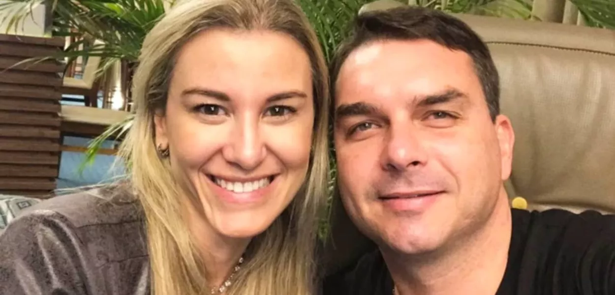 Fernanda Bolsonaro e Flavio Bolsonaro
