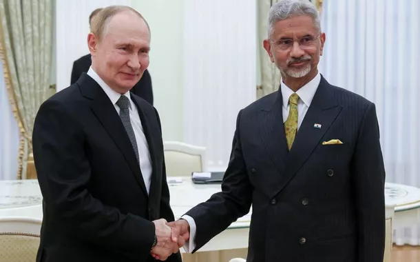 O presidente Vladimir Putin recebe Subrahmanyam Jaishankar, chanceler Índia