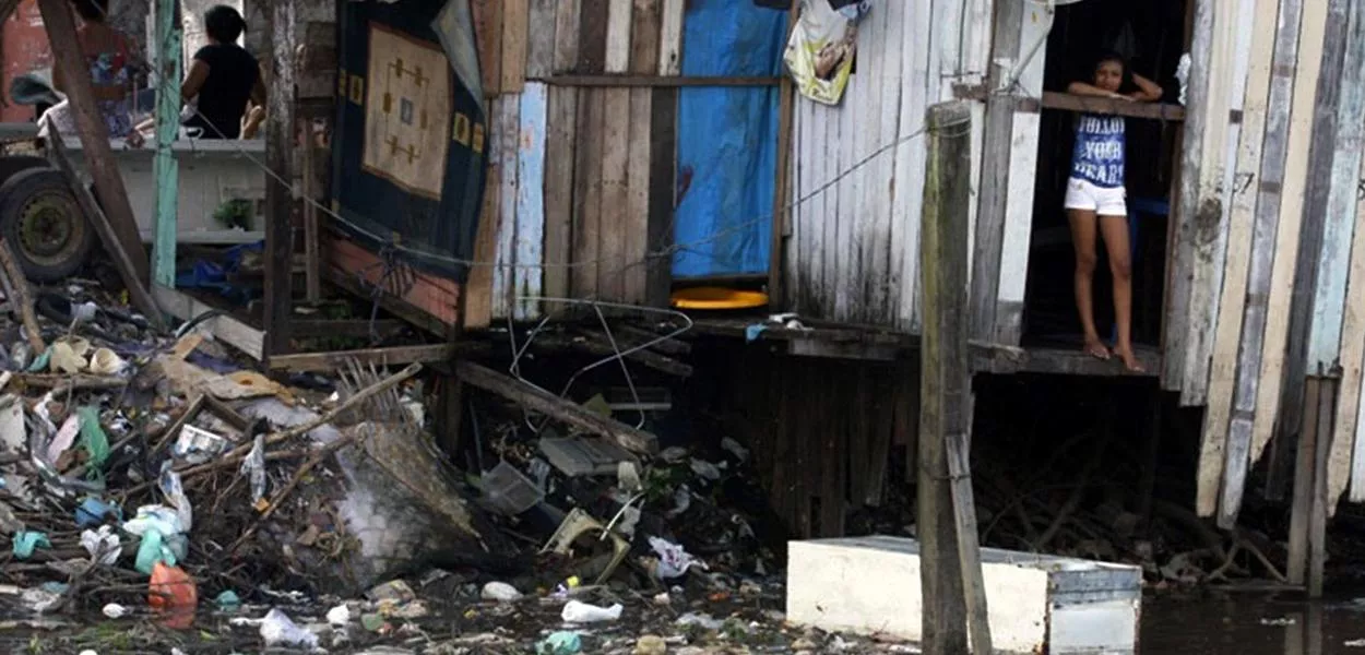 Comunidade pobre no Pará