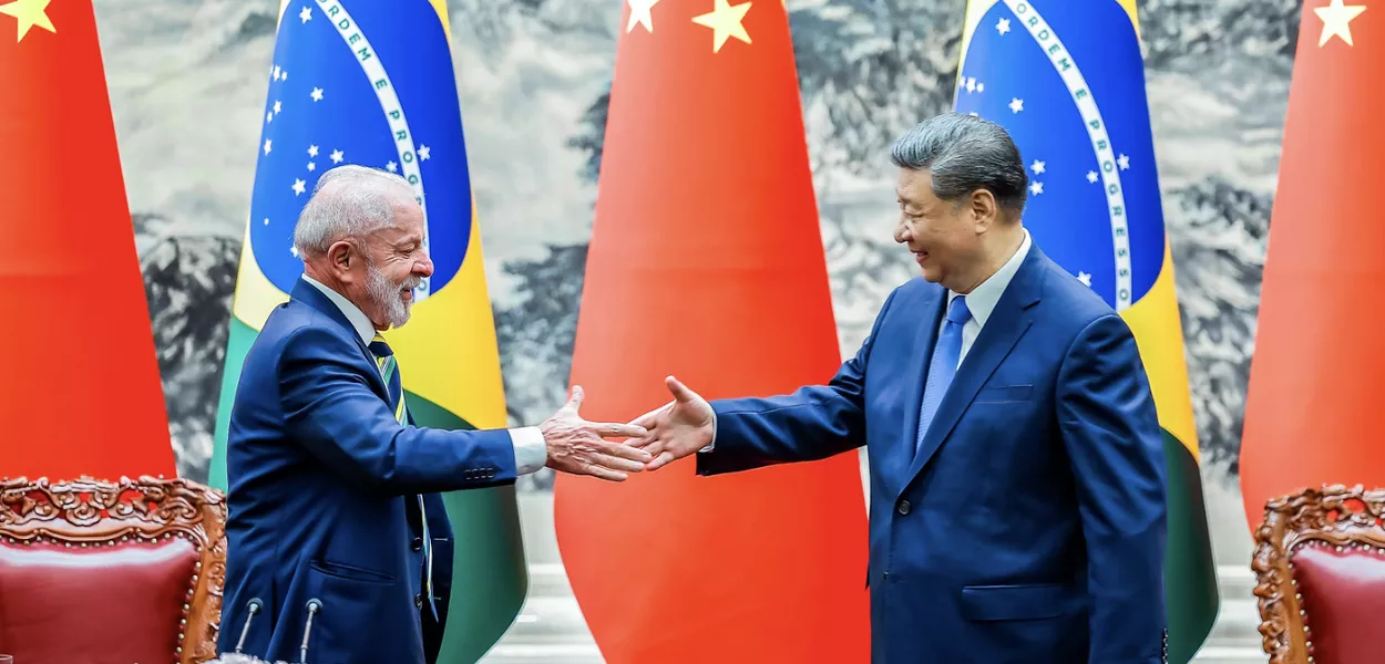 Lula e Xi Jinping em Pequim - 13/05/2025