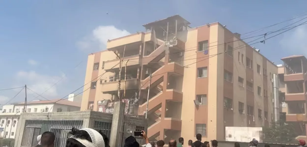 Hospital Nasser, em Khan Younis, Faixa de Gaza