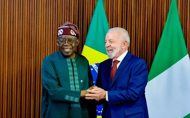 Presidente da República, Luiz Inácio Lula da Silva, durante reunião ampliada com o Presidente da República Federal da Nigéria, Bola Tinubu. Palácio do Planalto – Brasília (DF)