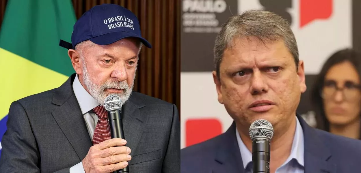 Lula e Tarcísio de Freitas