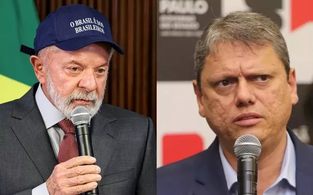 Lula e Tarcísio de Freitas