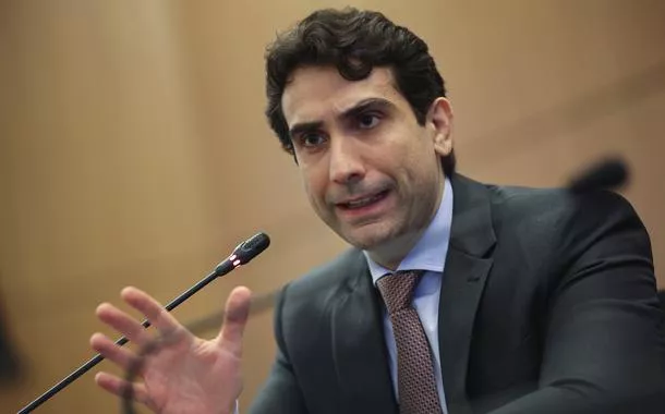 Presidente do Banco Central, Gabriel Galípolo, durante coletiva de imprensa, em Brasília