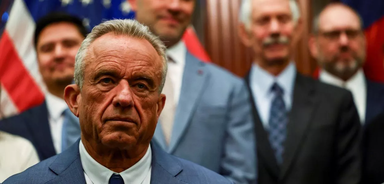 Robert Kennedy Jr. durante entrevista em Austin