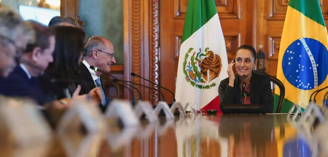 Geraldo Alckmin e Claudia Sheinbaum